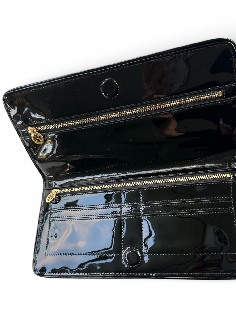 Tory Burch • Patent Leather Long Wallet Clutch nwot - Picture 5 of 5
